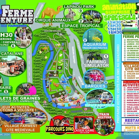 Luksusowy namiot Trappeur 4pers A La Ferme Aventure Du Perthus Le Perthus
